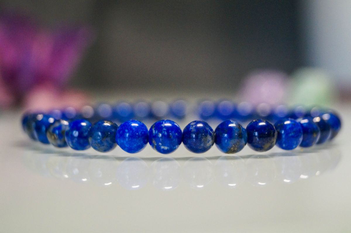   Lpisz Lazuli/ Lazurit 6 mm-es gyngykbl